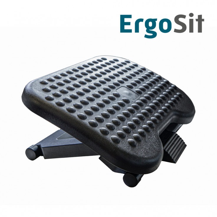 Ergosit Fußstütze verstellbare Fußauflage mit Massagefläche Büro  Schreibtisch Fußbank für Büro und Zuhause