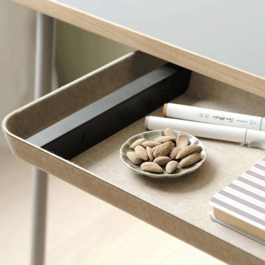 Untertisch Schublade aus R-PET Filz - Clean Desk Policy Tool
