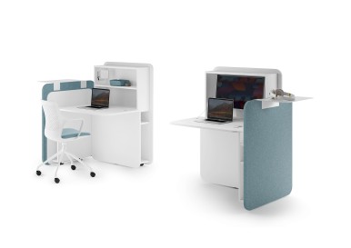 Flexibles Arbeiten im Coworking Space: Das neue Möbel FLATup von FM Büromöbel jetzt bei Büroeinrichtung-Spezialist erhältlich!